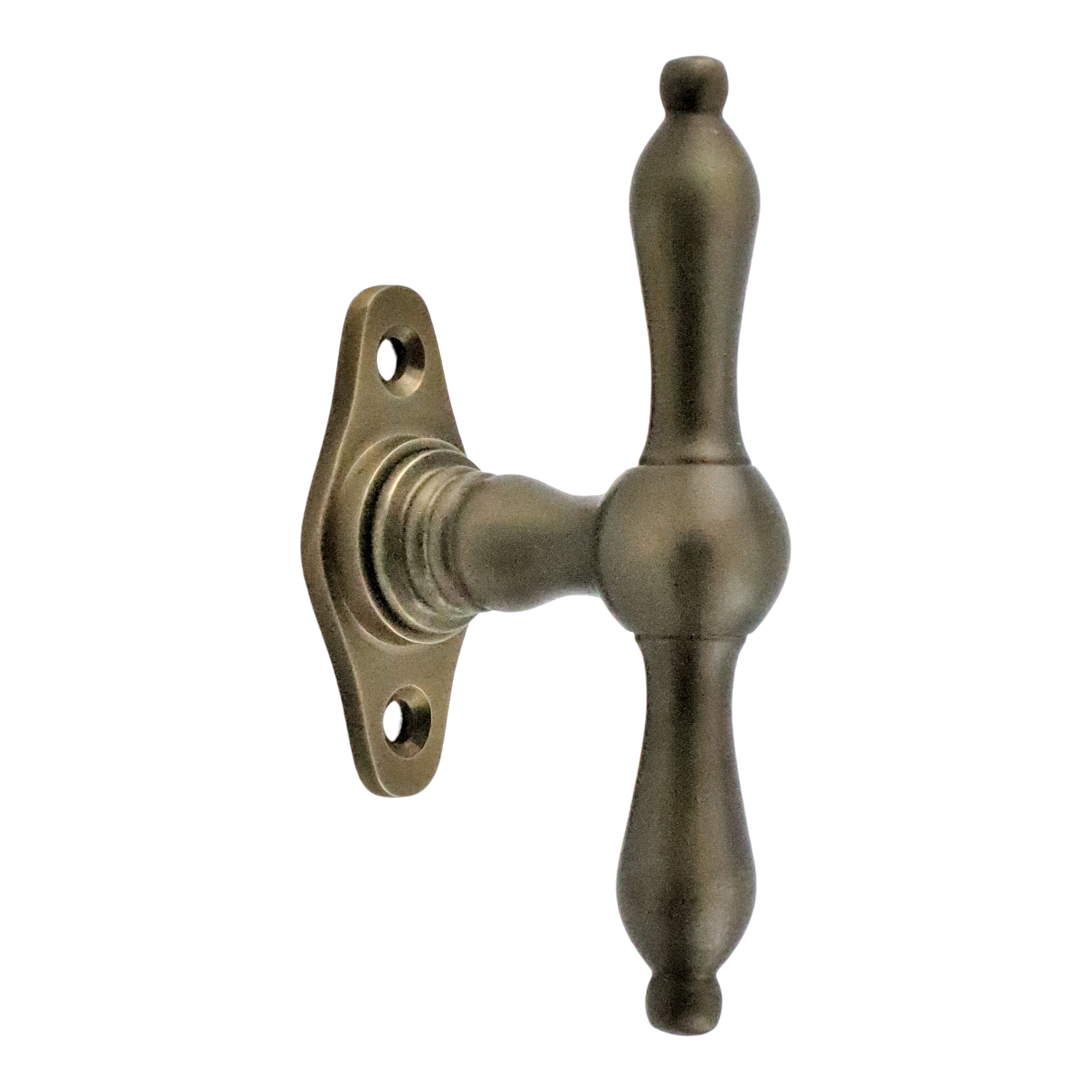 410.0014.45 Fensterolive im Biedermeier Stil - antike Fensterbeschläge, Fenstergriffe, Fensteroliven 410.0014.45 Fensterolive im Biedermeier Stil - antike Fensterbeschläge, Fenstergriffe, Fensteroliven