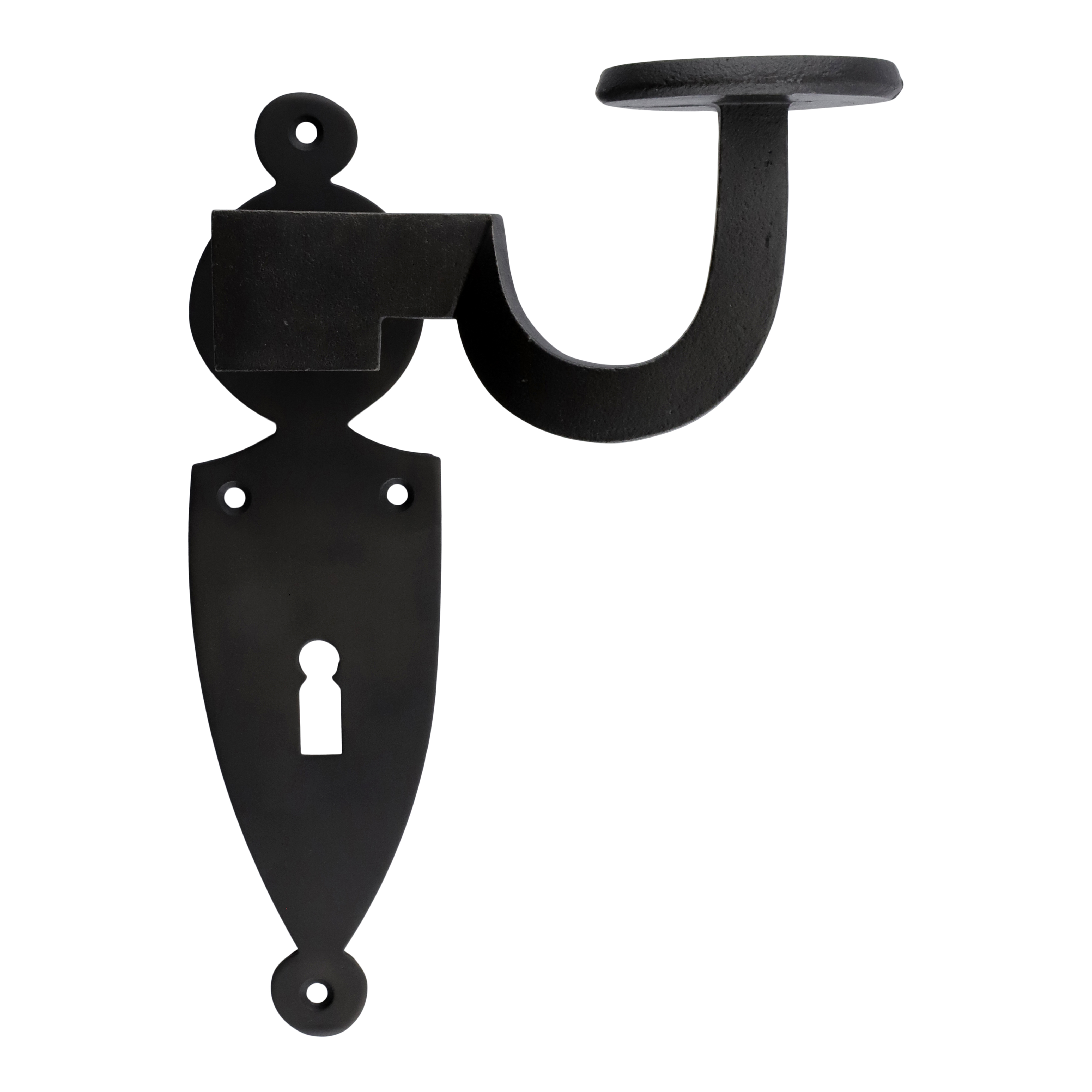 322.0102.70 Türgriffe mit Langschild Klassizismus Eisen schwarz 322.0102.70 Türgriffe mit Langschild Klassizismus Eisen schwarz