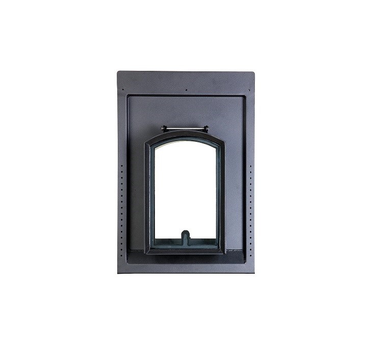 510.0010.70 Dachfenster DRM 26 x 40  cm (Fensterteil) Oben Rundbogen keine Einteilung Eisen pulverbeschichtet 