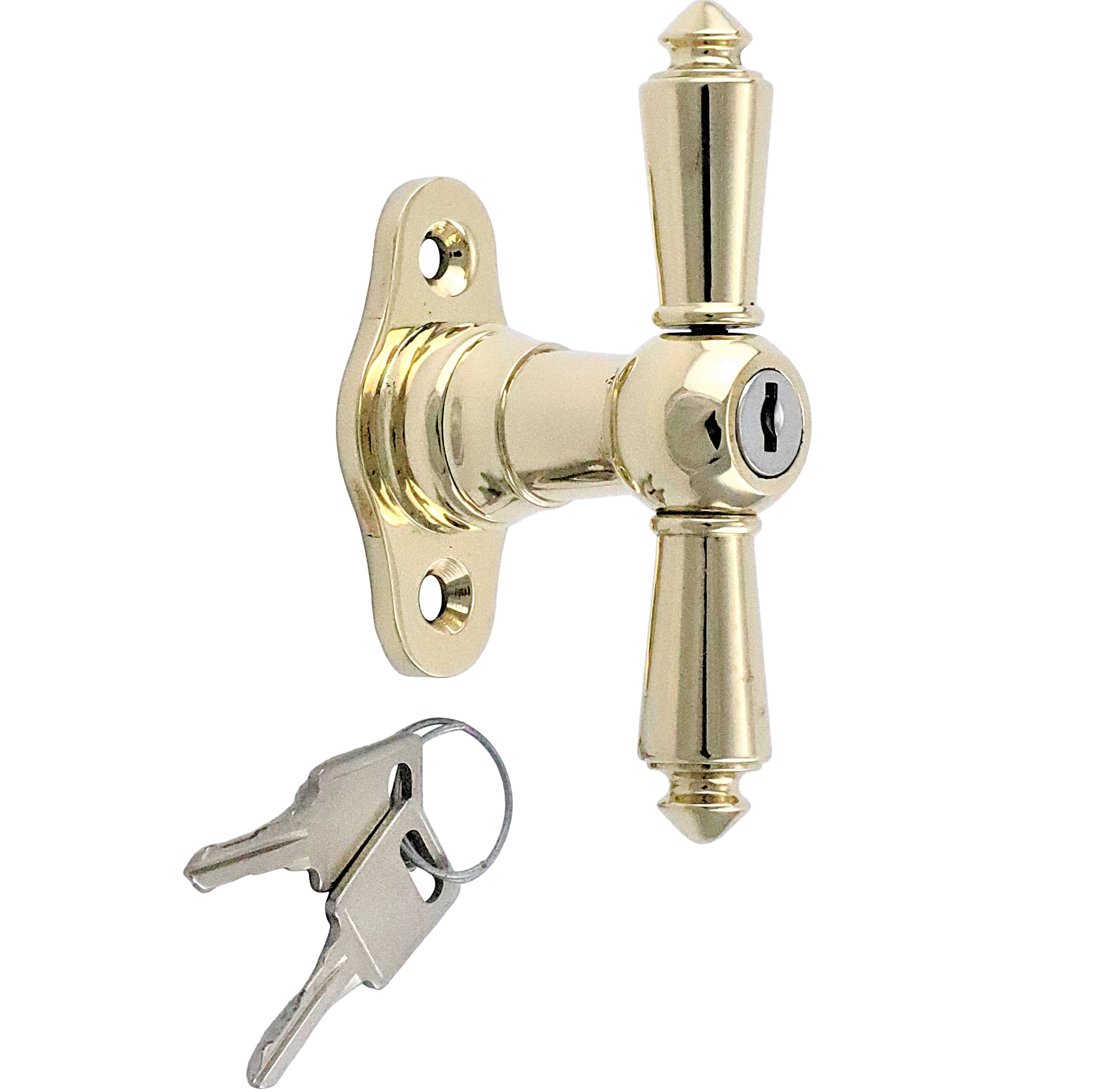 410.0075.35 JCB Fensterolive abschließbar Historismus Stil - antike Fensterbeschläge, Fenstergriffe