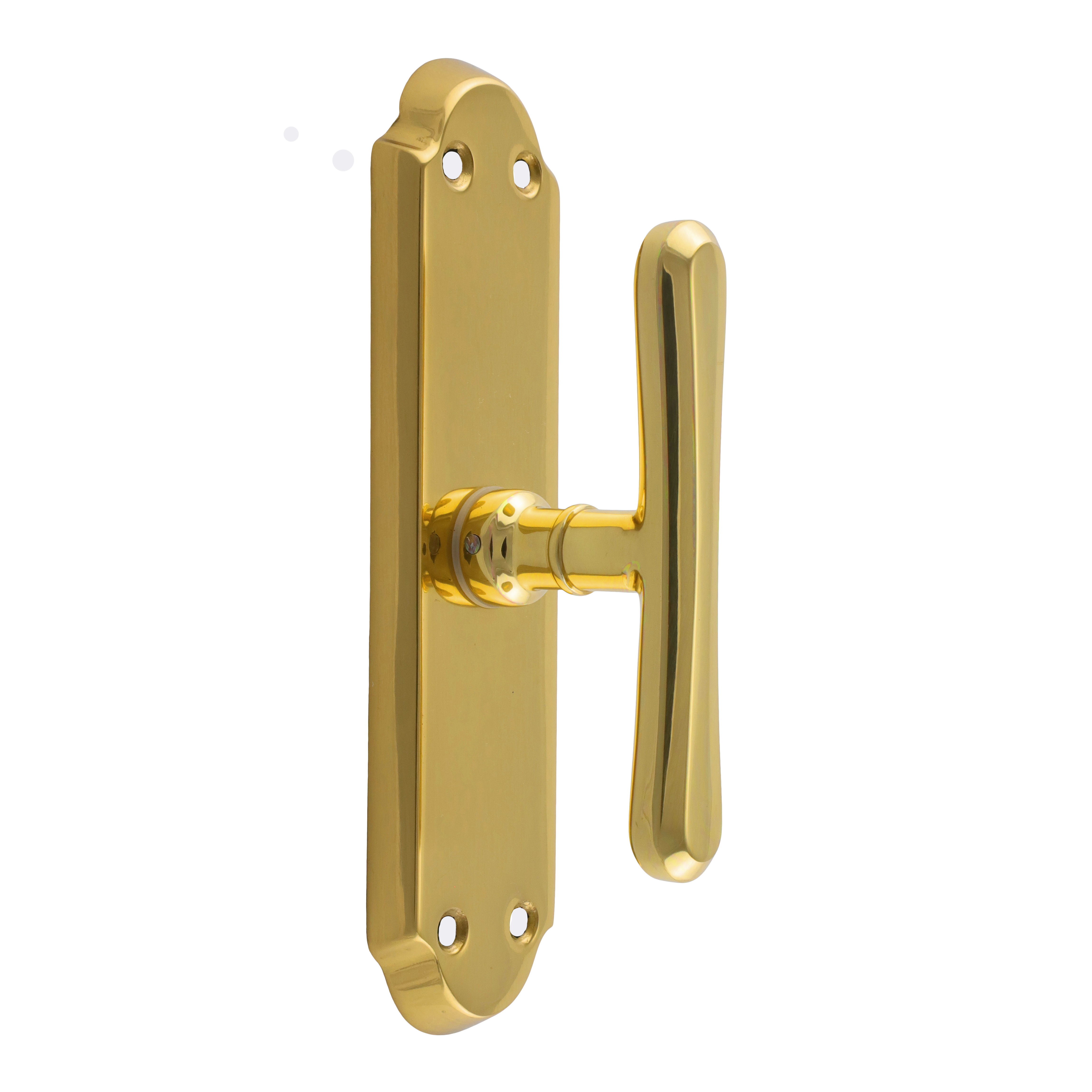 410.0084.35 Fensterolive Fenstergriff Wiener Stil Messing poliert